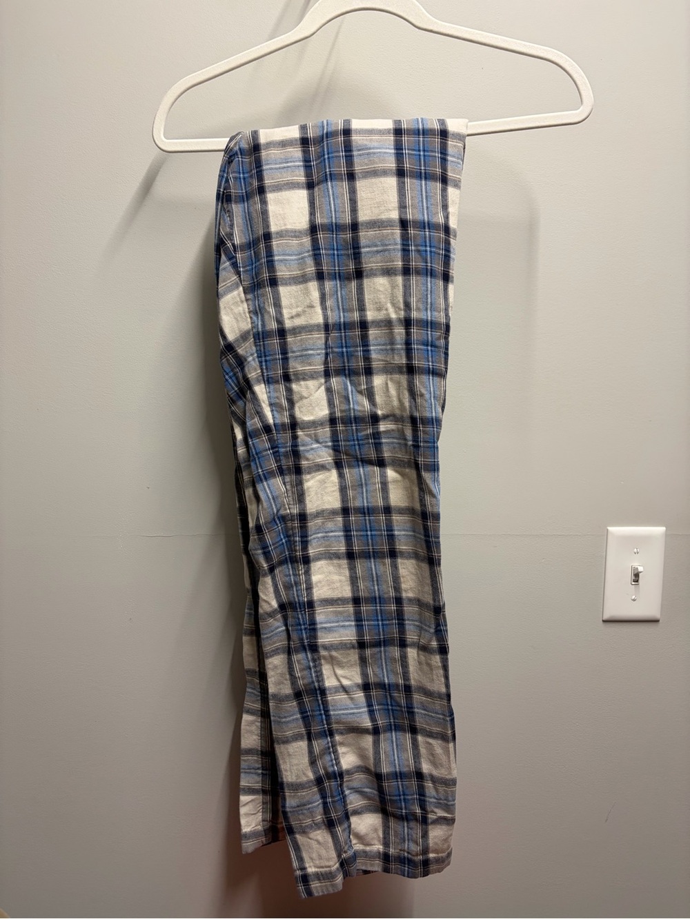 Vineyard Vines Blue and White Plaid Maxi Skirt